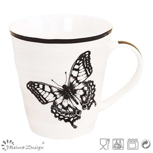 Black and White New Bone China Mug