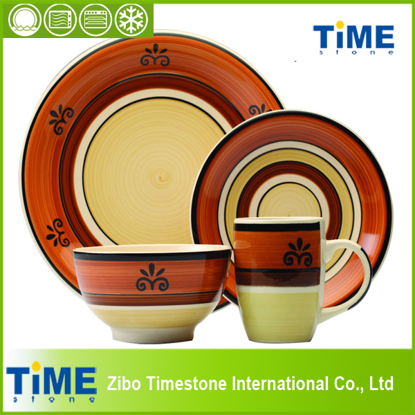 Microwave Ceramic Handmade Dinner Set (082502)