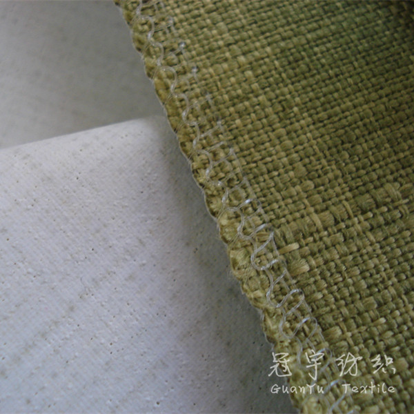 Fr Coated Polyester Linen Fabric for Sofa