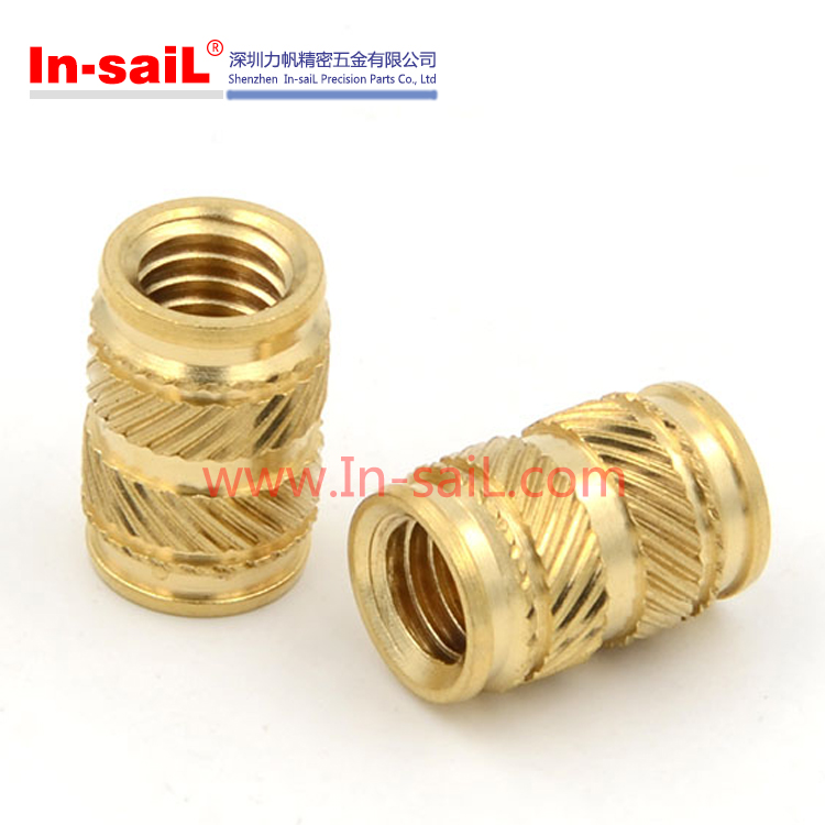 Knurls Brass Thread Insert Nut for Thermoplastic