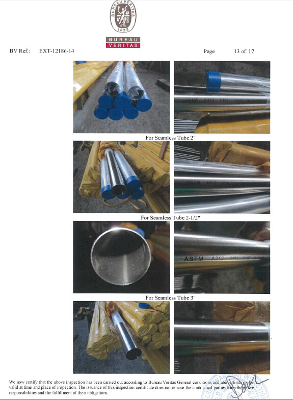 Sanitary Stainless Steel Seamless Pipe Tube