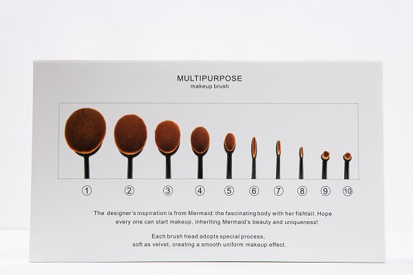 10PCS Eye Blending Cosmetic Brush Wholesale Oval Makeup Brush