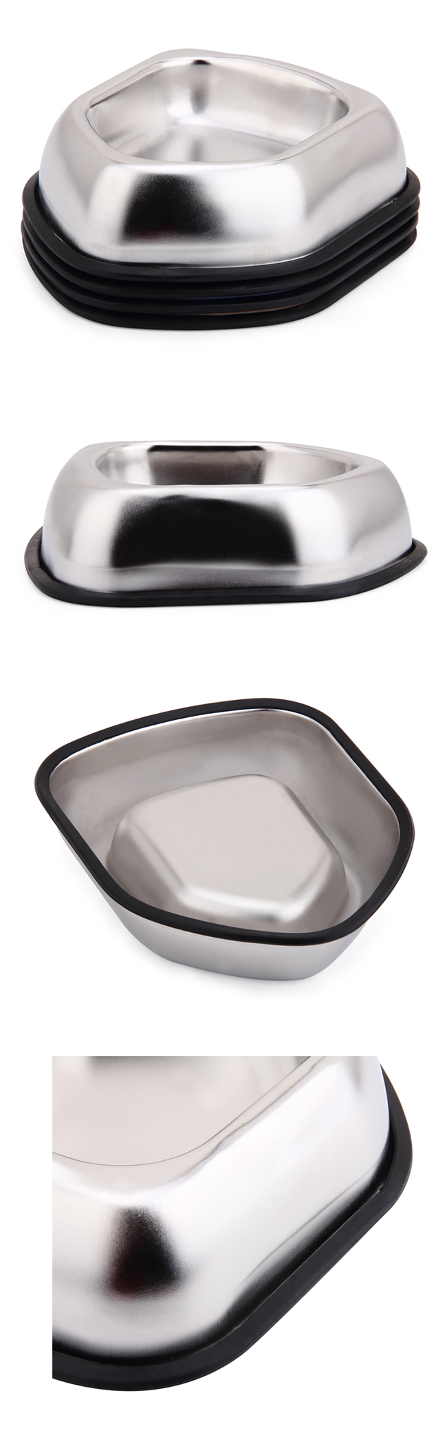 Multi-Color Stainless Steel Pet Food Container and Pet Food Bowl