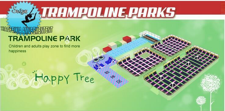 Extreme Spring Jump Large Trampoline Park