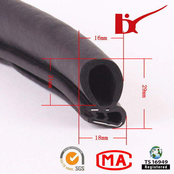 Good Flexible Window Edge Sound Insulation Rubber Seal Strip