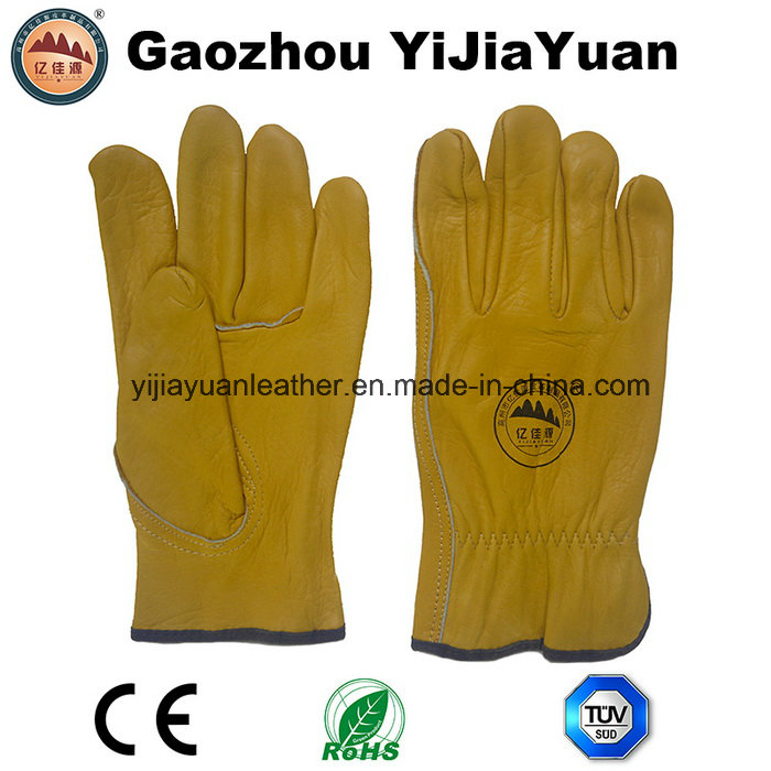 Ab Grade Cow Grain Leather Industrial Drivers Gloves