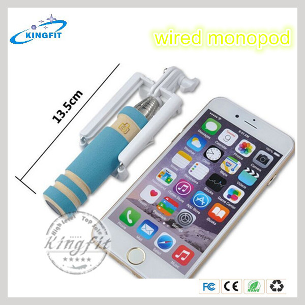 Wired Mobile Phone Stand Bluetooth Camera Monopod