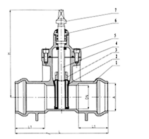 Nrs Resilient Soft Seated Socket End Gate Valve