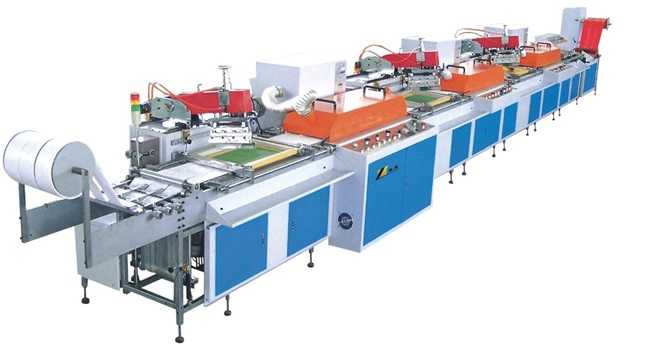 Spr-500 Roll to Roll Multi-Color Automatic PVC /Plastic Film Screen Printer