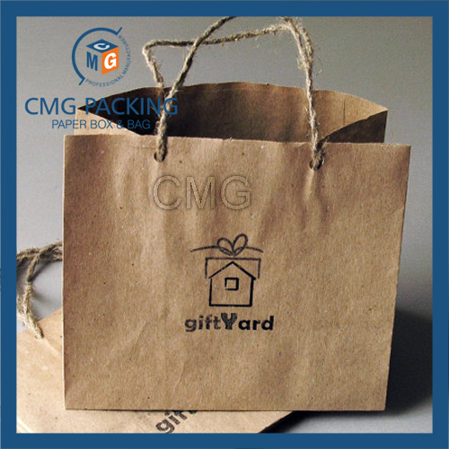 Antique Kraft Paper Bag with Paper Twist Handle