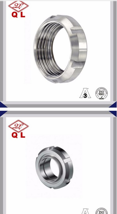 Stainless Steel Sanitary Pipe Fitting Round Nut