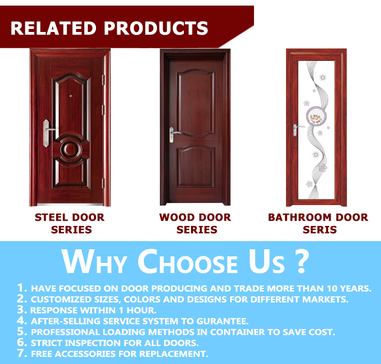 TPS-115 High Quality Metal Security Used Exterior Doors for Sale