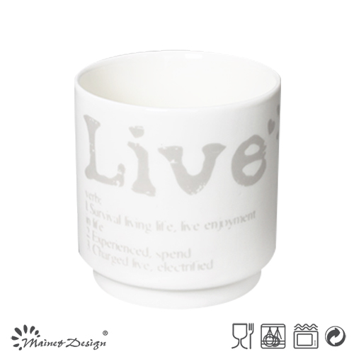 White Color with English Words Stable Coffee Mug