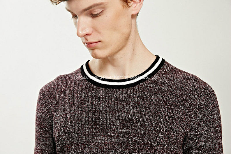 Factory Cotton Round Neck Knit Men Sweater