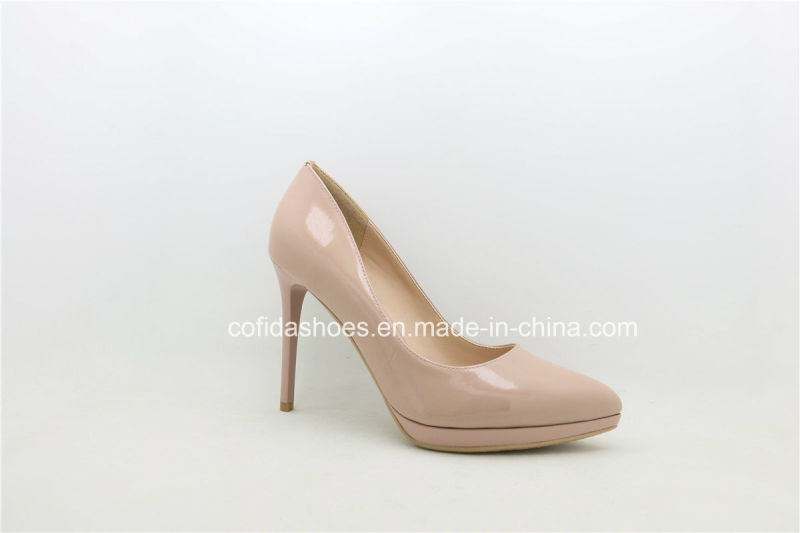 New Europe Fashion Comfort Plaform High Heels Leather Shoes