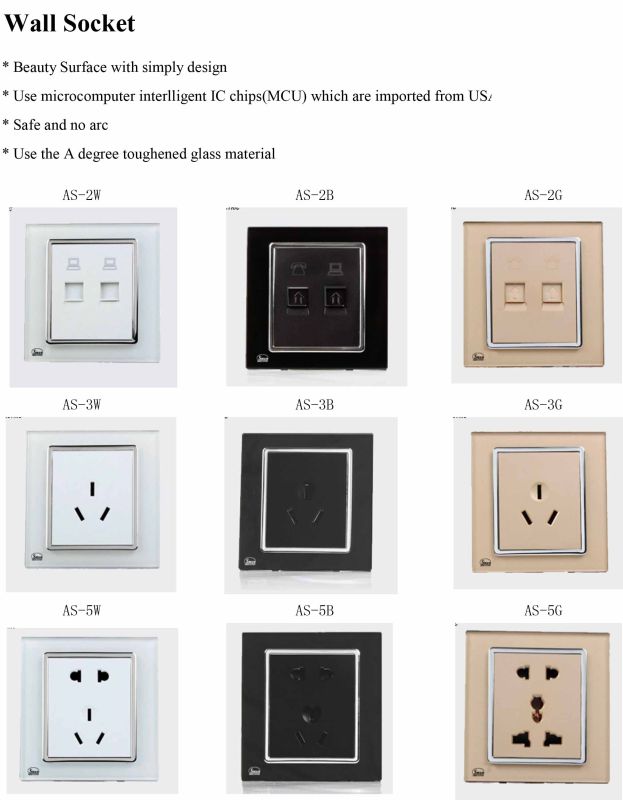 5 Poles Wall Socket, 3 Poles, 2 Poles, Wall Switch