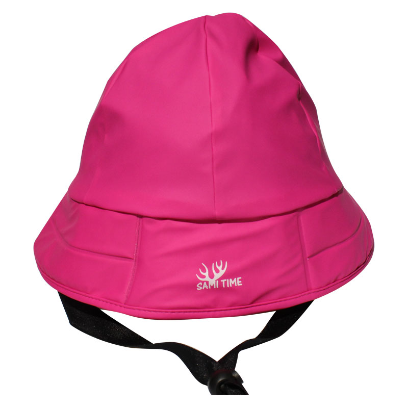 Rose Red PU Rain Hat /Rain Cap/Raincoat for Adult