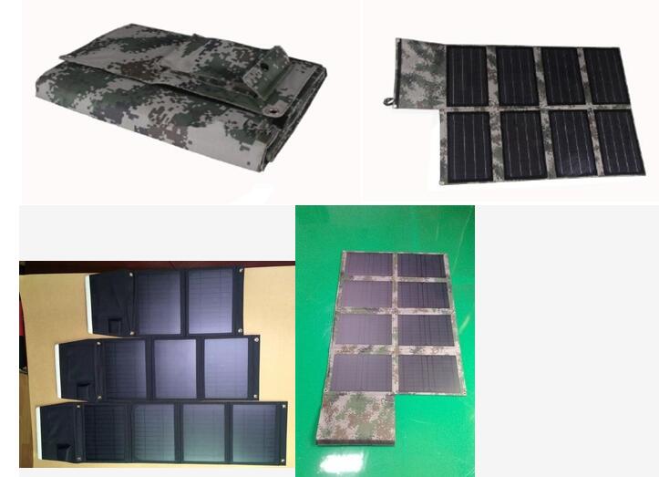 Foldable Solar Panel Charger for Smartphones for Car Battery