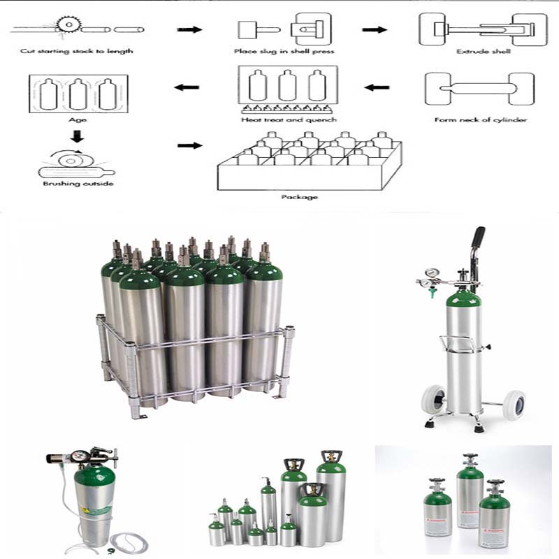 High Quality Portable Aluminum Gas Bottles