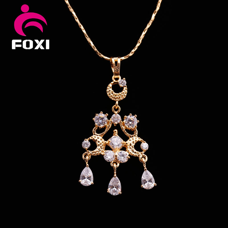 Arabic Fashion 24k Gold Pendant Necklace