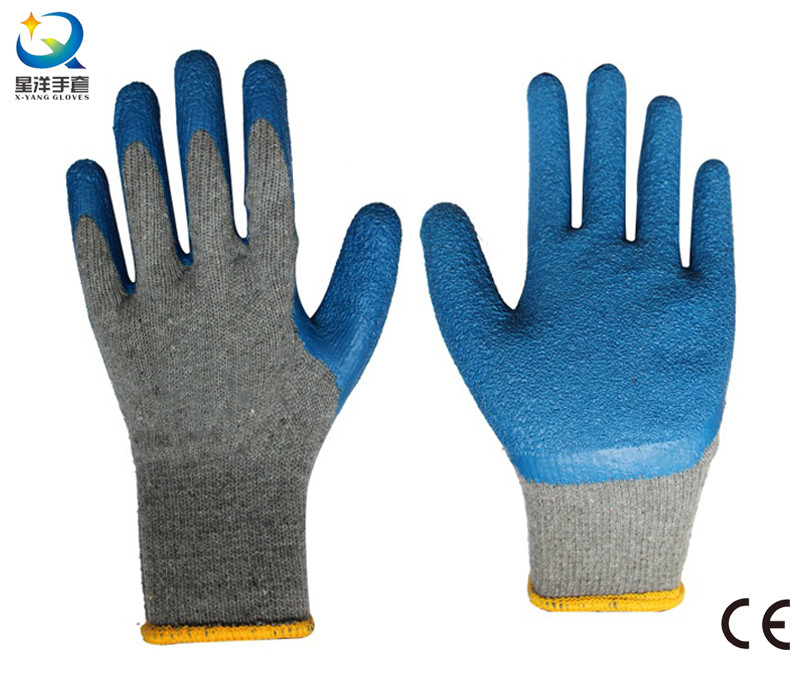 10g Cotton Shell Latex Thumb Fully Coated Work Glove