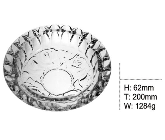 High Quality Glass Ashtray Good Price Glassware Kb-Hn0138