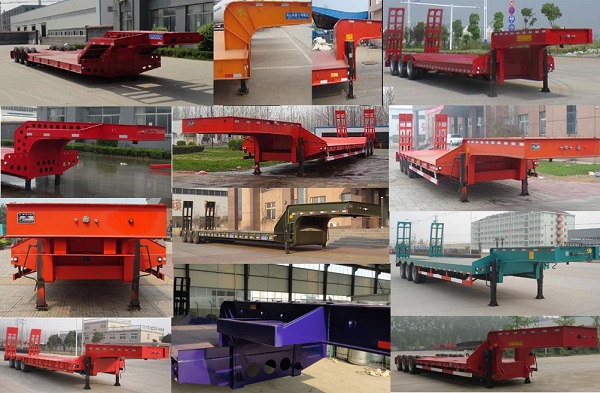 High Quality 80-100ton Low Bed Semi-Trailer