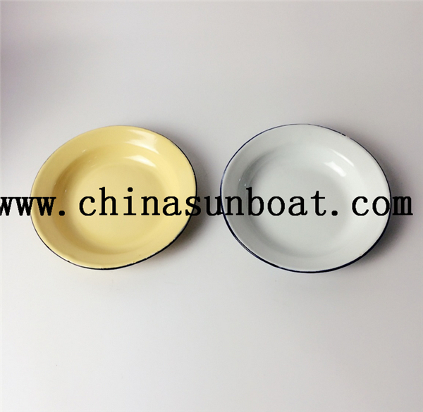 Enamel Simple Plate Food Tray