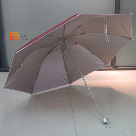 Three Fold Manual Open Slived Coated Fabric Umbrella (YST007A)