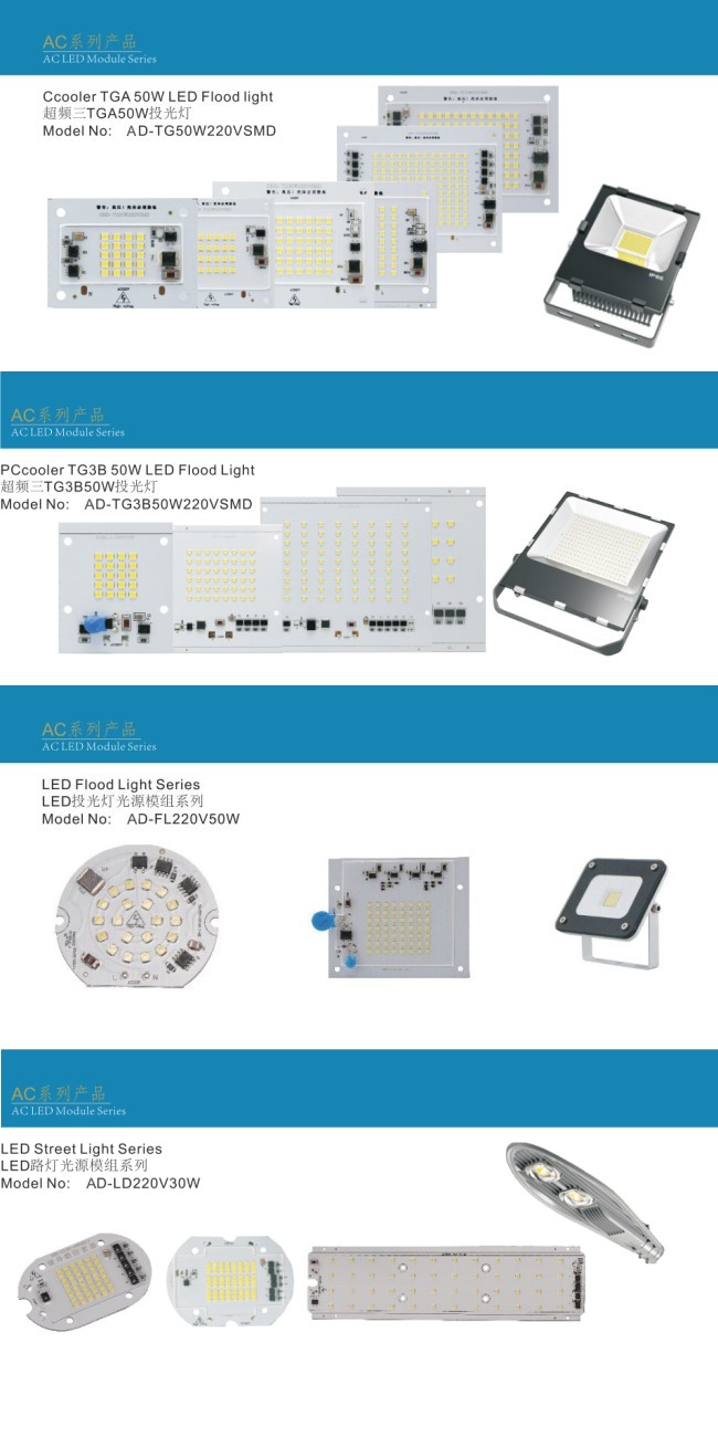 Good Cooling 20W AC SMD LED Board PCB No Driver