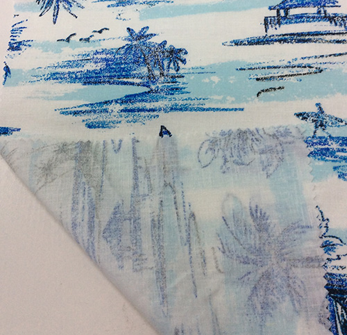 Linen/ Viscose Printed Fabric for Garment& Home Textiles