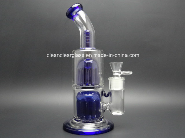 Factory Price Wholesale! Thick Glass Water Pipe with 18.8mm Joint and 2 Layer 12 Arms Perc