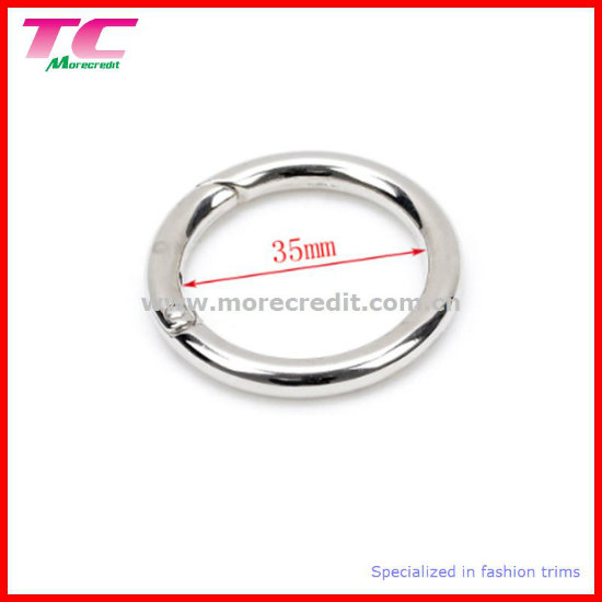 Round Shape Metal Snap Ring with Spring