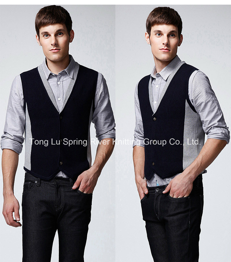 Manufactory Knitting Vest Sweater for Man