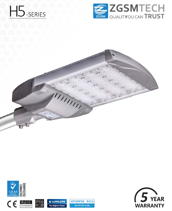 150W Philips Chip 3030 SMD High Lumen LED Street Light