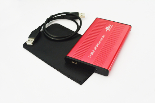 2.5'' USB2.0 Aluminum External SATA Hard Drive Enclosure