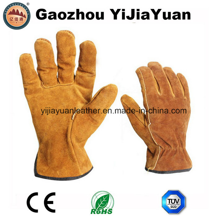 Leather Safety Drivers Work Gloves