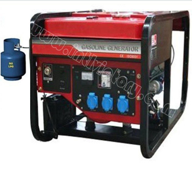 2kVA~7kVA LPG Liquefied Petroleum Gas Portable Generator