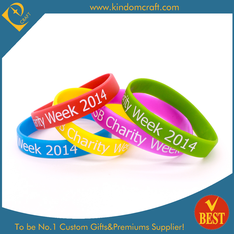Custom Segmented Silicone Wristbands for Gift Sets