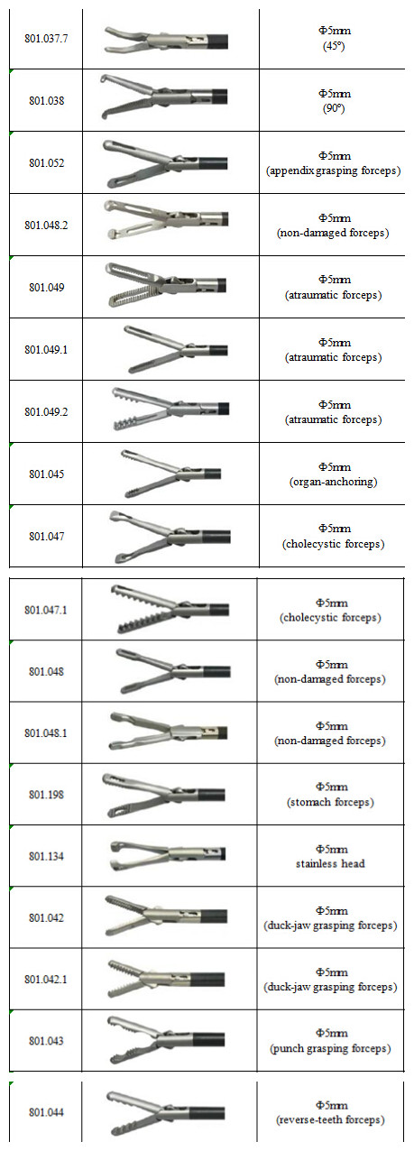 5mm Laparoscopic Scissors and Forceps