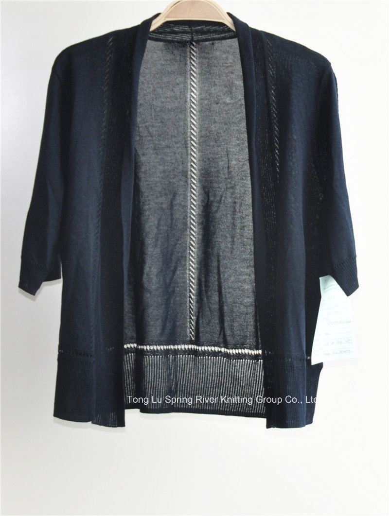 Long Sleeve Open Front Knit Women Cardigan