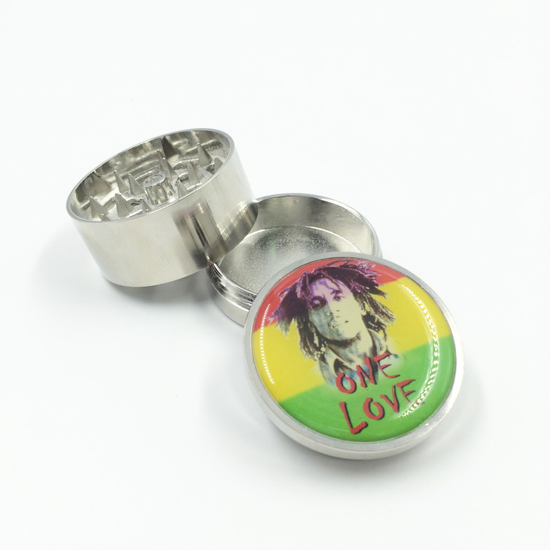 Handsome Face Smoking Crusher Metal Herbel Grinder for Cigarettes Accessories (ES-GD-003)