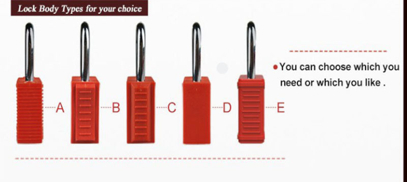 Brady Safety Lockout Wire Safety Padlock with Key Alike or Key Differ Bd-G46