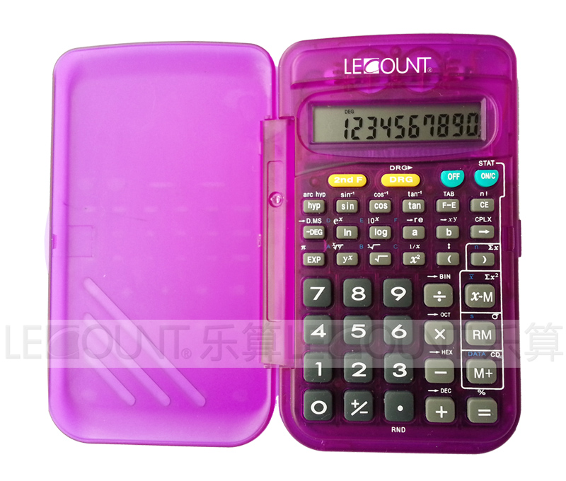 56 Function 10 Digits Scientific Calculator with Front Cover (LC709B)