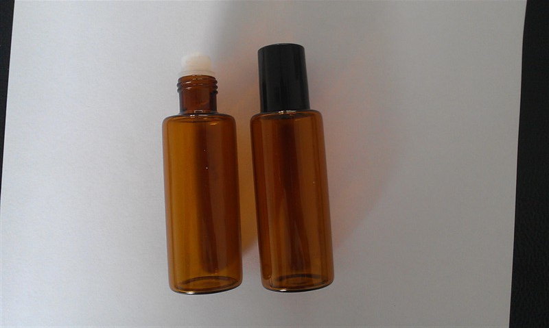 Roll-on Amber Glass Bottle for Cosmetic