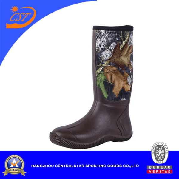 Camo Steel Shank Neoprene Rubber Boots