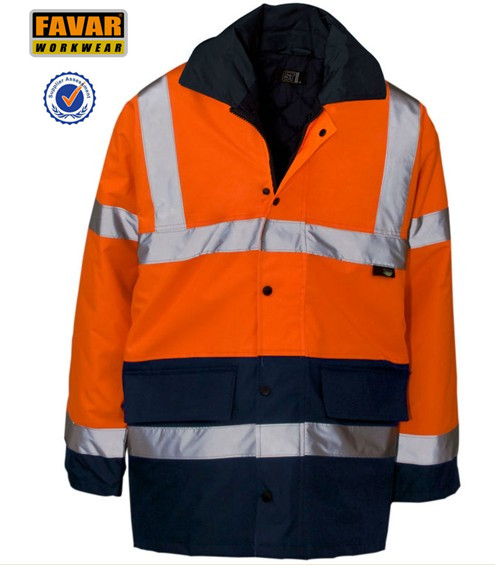 High Vis Protect Waterproof Oxford Jacket