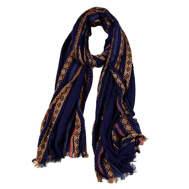 Women's Diamond Printing Long Knitted Shawl Scarf (SP283)