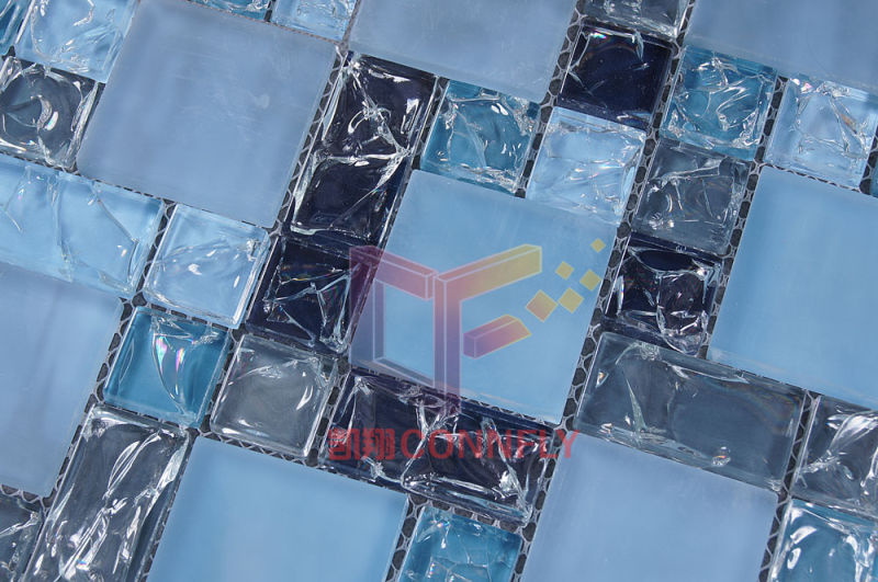 Matt Crystal Ice-Cracked Mosaic Tile (CCM186)