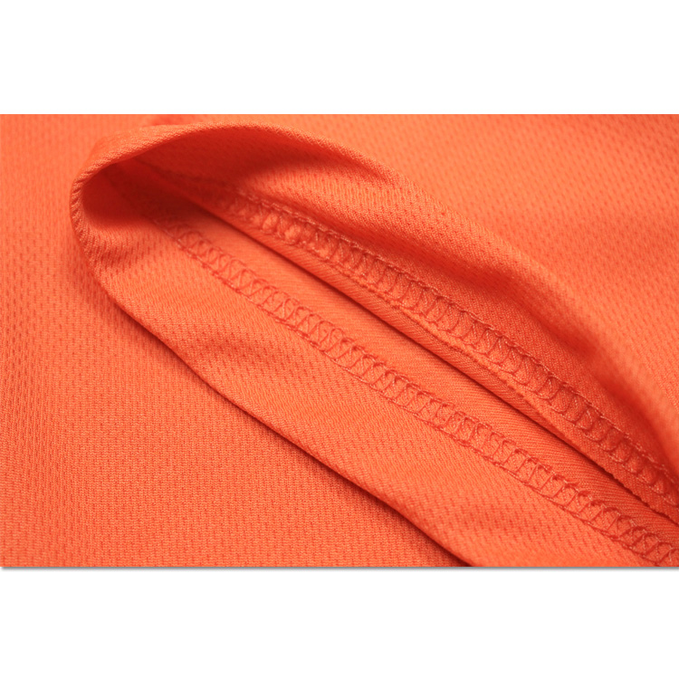 Clothing Guangdong Short Sleeve Orange Breathable Dri Fit Cycling Jersey